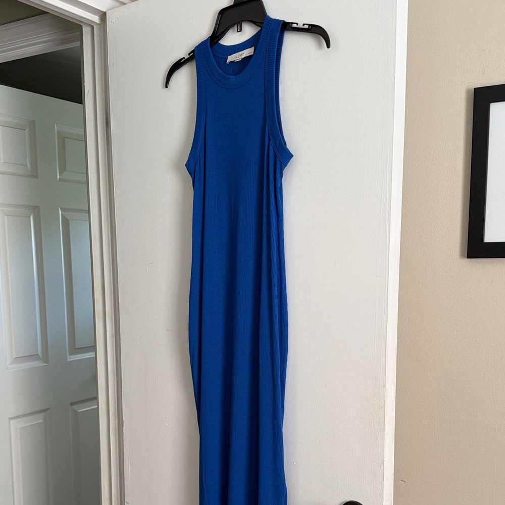 LOFT stretchy tank dress Petite